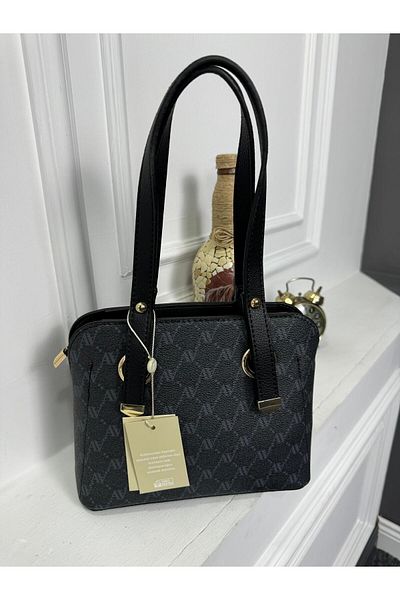 Armine Armine Black Gray Printed Women's Bag 364