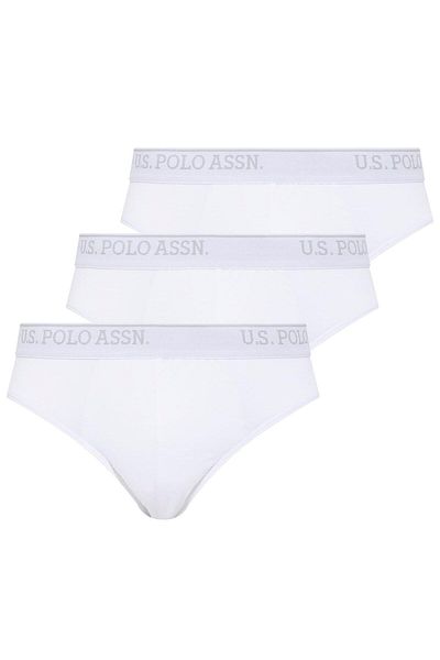 U.S. Polo Assn. - Ανδρικό Slip 3 τεμαχίων Battal White