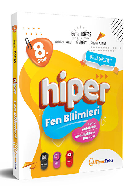 Hiper Zeka Yayınları HİPER 8.SINIF FEN BİLİMLERİ KONU ANLATIMLI SORU BANKASI