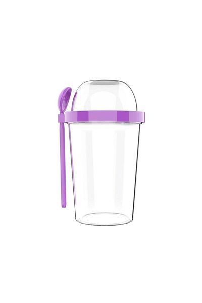 zweikell Capsule Purple Bpa Free 550 ml Food Carrying Container