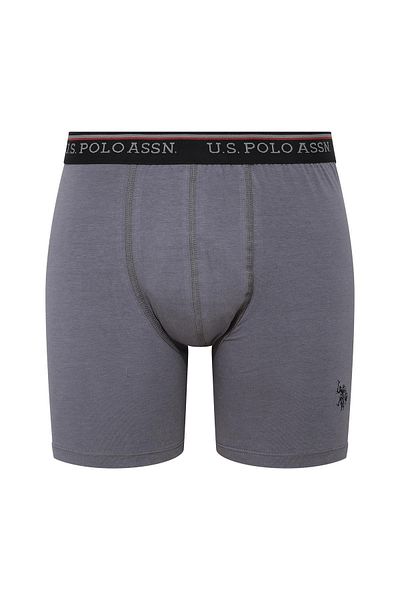 U.S. Polo Assn. - Men's Long Leg Modal Anthracite Single Boxers