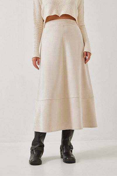 Bianco Lucci Women's Suede Skirt 60351273