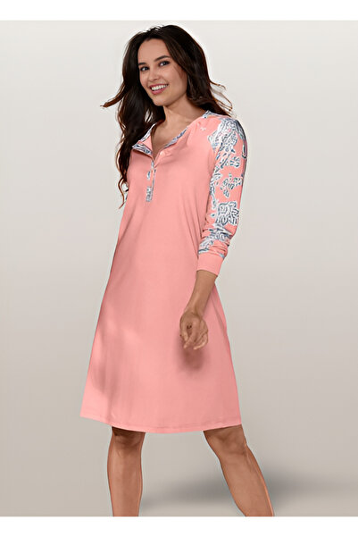 Gunay Konfeksiyon اللون البرتقالي - طية صدر السترة - طية صدر السترة - فستان ن...