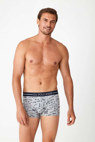 U.S. Polo Assn. Ανδρικό Navy Blue - Grey Melange Boxer 2 Pack