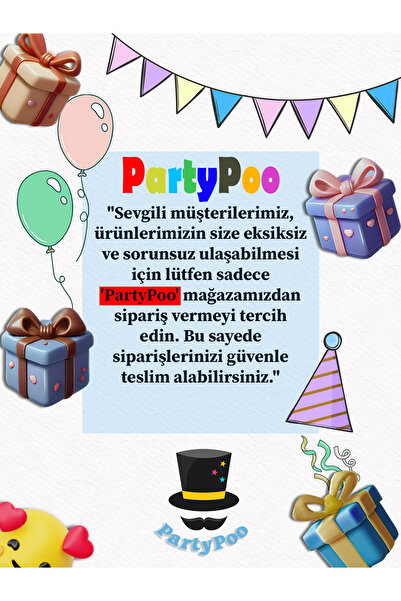 Mini Parti Mini Party Store Mısır Kutusu Deniz Kızı 8 Li