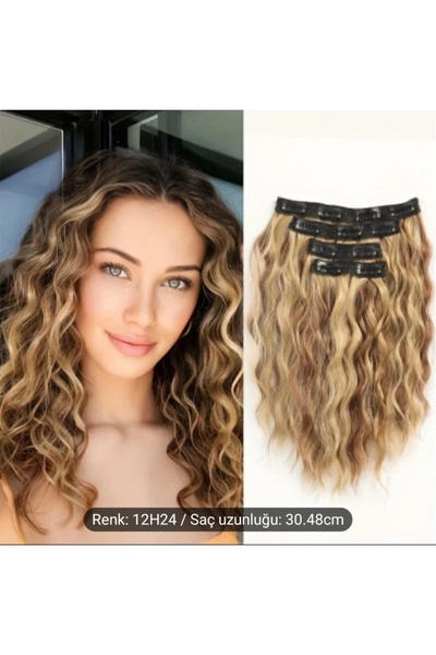 Handmade 4 Piece Special Day Supplementary Hair Set - Synthetic Hair Yarimay