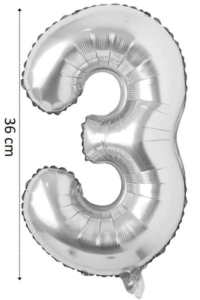 ikm balon Helium Colored Foil Balloon - 1 Figure, 36 Cm, 16" Gold - 1 Year Old Balloon