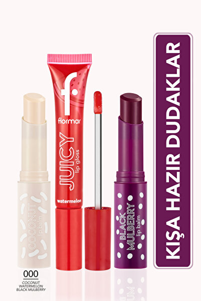 Flormar Kışa Hazır Dudaklar 3'lü Dudak Makyajı Seti