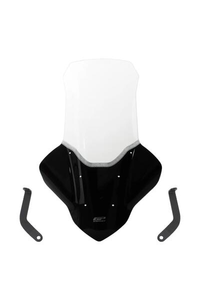 GP KOMPOZİT Yamaha NMAX 125 / 155 2021-2024 Uyumlu Elcikli Uzun Tur Camı Şeff...