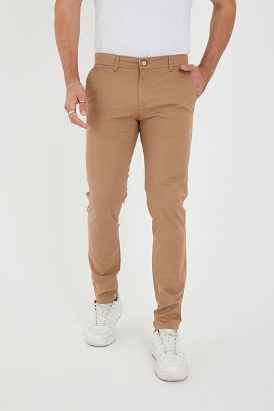 BROCARD Ανδρικό χειμερινό άνετο παντελόνι Chino Slimfit Fit Lycra