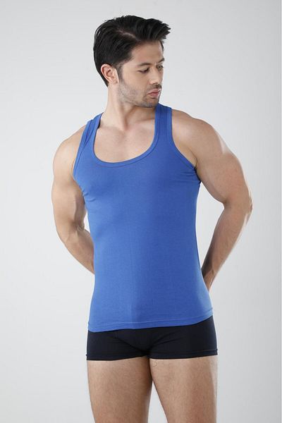Gizem iç giyim Mystery Underwear Blue Men's Undershirt