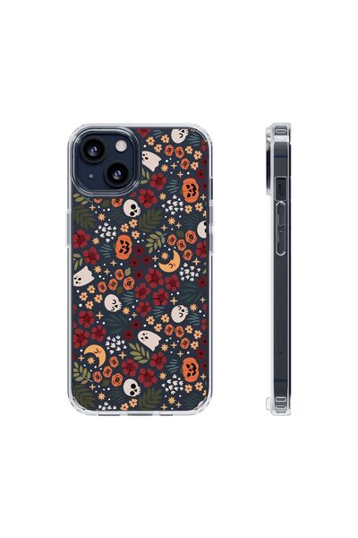 izzytech حافظة هاتف شفافة مطبوعة لهاتف آيفون 12/12 برو حافظة هاتف متينة بنمط