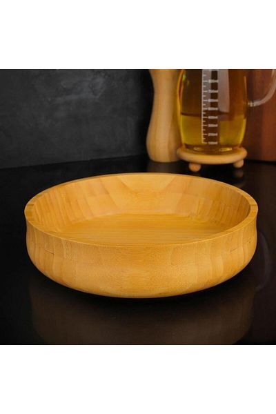 MİEN Mien Durable Bamboo Bohemian Bowl 24 cm Large Size (L) 1 Piece 7B123
