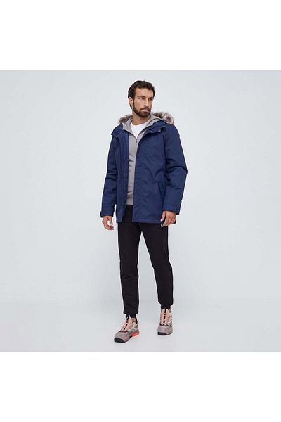 THE NORTH FACE Recycled Zaneck Men's Navy Blue Hooded Coat