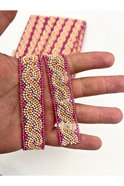 KARAASLAN Ütü Ile Yapışabilen Taşlı Şerit 1 Mt En 2 Cm