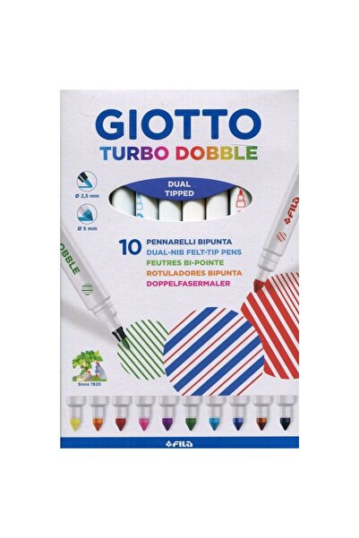 Giotto Turbo Double Keçe Uçlu Boya 10 Lu 424600