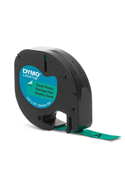 Dymo ليتراتاج شريط بلاستيك 12 ملم × 4 متر أخضر 91204