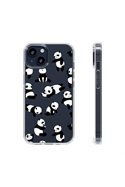 izzytech غلاف هاتف آيفون 14 برو ماكس مطبوع شفاف منقوش عليه غطاء هاتف متين وشفاف