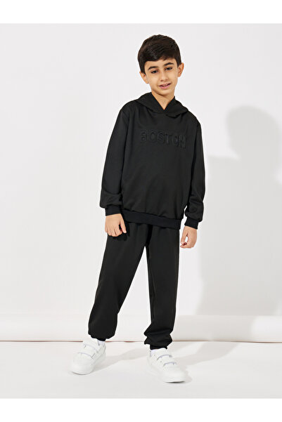 Styli Embossed Detail Hoodie & Joggers Set