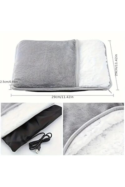 Mucizelerevi Ayak ve Bel için Usb Kablolu Isıtıcı Güçlü Sabit Sıcaklık Isıtma Pedi