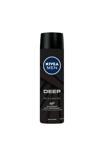 NIVEA - بخاخ مزيل العرق - يمنحك شعورًا عميقًا بالجفاف والنظافة - 150 مل