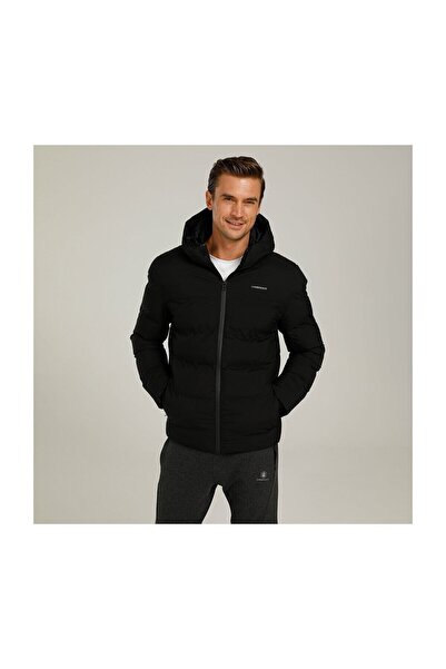 lumberjack Nolan Coat Erkek Siyah Şişme Mont