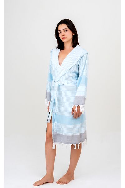 EMİLLİE Mi̇ra Towel Pectemal Bathrobe Unisex - 100% Cotton