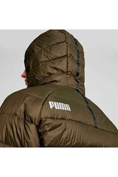 Puma Packlite Hooded down Men's Khaki Hooded Coat