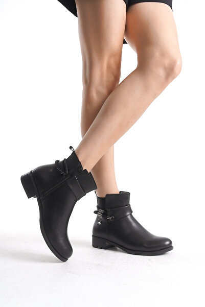 Solo Bag Жіночі черевики на блискавці з ланцюжком та деталями