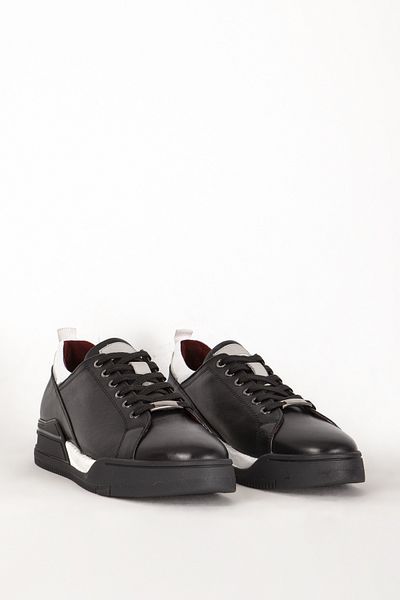 MARCOMEN Men's Comfort Casual Shoes - Thick Sole, Genuine Leather, Mc 17369m Black