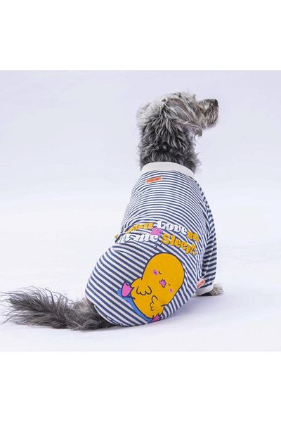 Pawstar Navy Blue Let Me Sleep Cat Dog Jumpsuit and Outfit