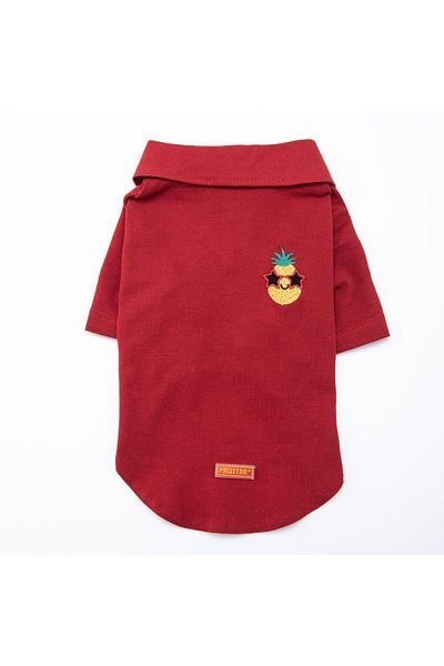Pawstar Pineapple Polo Collar Cat Dog T-shirt - Cat Dog Outfit