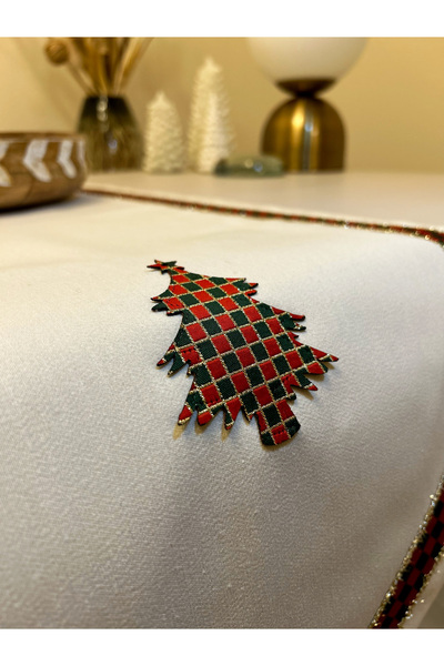 Filamente Christmas Themed Runner / 140X40 / Handmade / Stitched Stain-Resistant / Christmas Themed - Christmas Themed