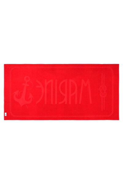 ANEMOSS Anchor Beach Towel – Red, 140x70 cm