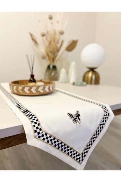 Filamente Runner / Ανάγλυφο / Χειροποίητο / Ραμμένο δρομέας ανθεκτικό στους λεκέδες 140x40