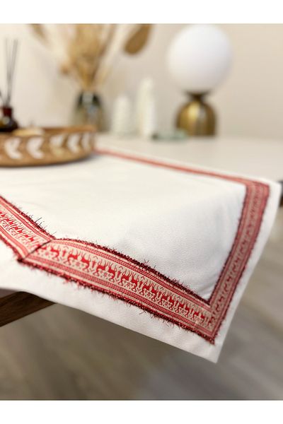 Filamente Πρωτοχρονιάτικο θέμα Runner / 140x40 / Χειροποίητο / Ραμμένο ανθεκτικό στους λεκέδες / Χριστουγεννιάτικο θέμα - Χριστουγεννιάτικο θέμα