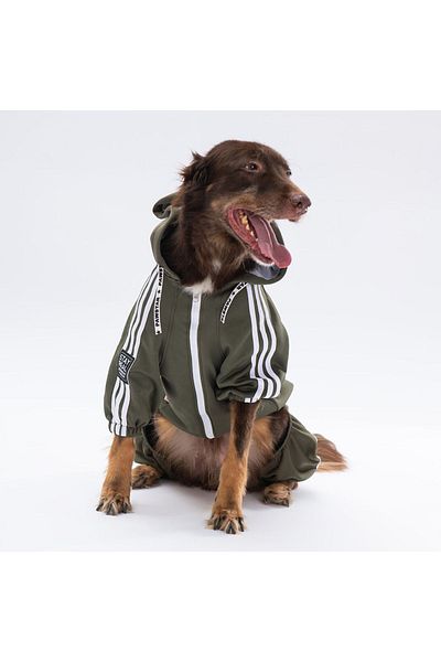 Pawstar Khaki Tuta Medium and Large Breed Dog Jumpsuit Dog Outfit