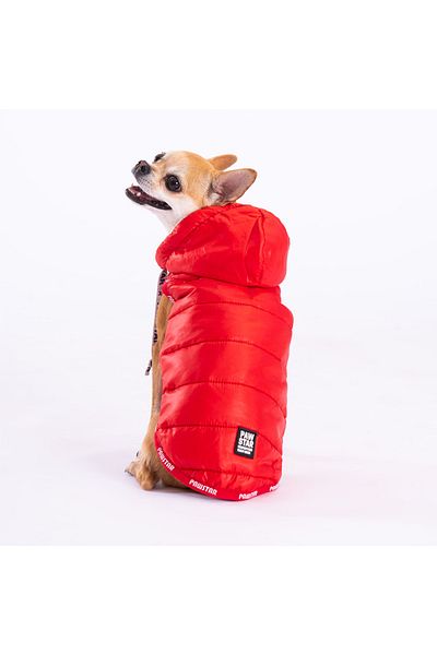 Pawstar Red Railway Anorak Vest Dog Vest Dog Outfit Dog Raincoat