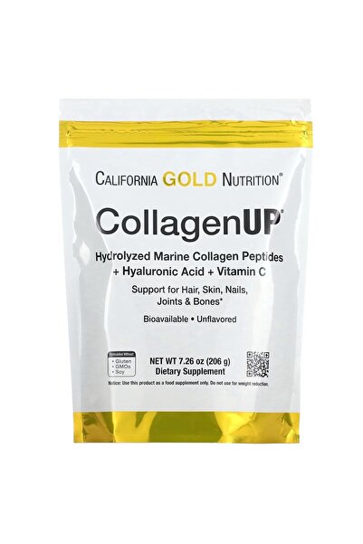 California Gold Nutrition , Collagenup, Hydrolyzed Marine Collagen Hyaluronic...