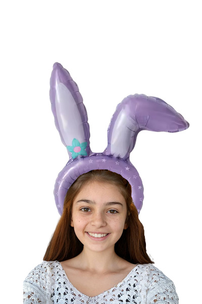 Öz Ambalaj Coroană de petrecere pentru ziua de naștere de iepure liliac de di...