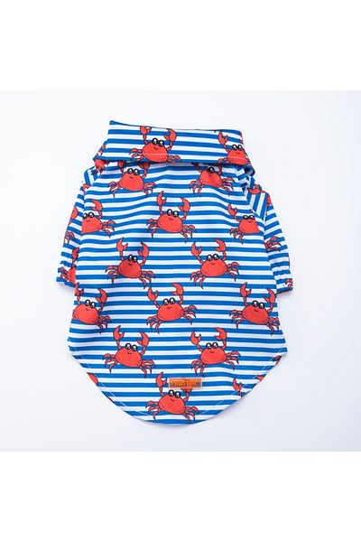 Pawstar Crabs Large Dog Shirt - Dog Clothes (15 KG-45 KG)