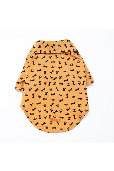 Pawstar Mustard Ossa Cat Dog Shirt - Cat Dog Outfit