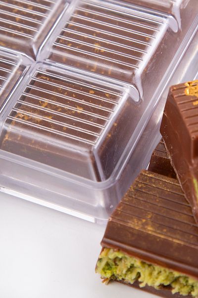 MİLANO HOME Dubai Chocolate Mold Dubai Chocolate Mold Polycarbonate Hard Plastic Dubai Chocolate Mold
