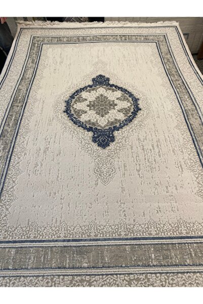 KARAR HALI Gri mavi kalın salon halısı