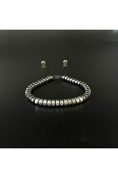 Certified Hematite Macrame Natural Stone ContactAdjustable Size