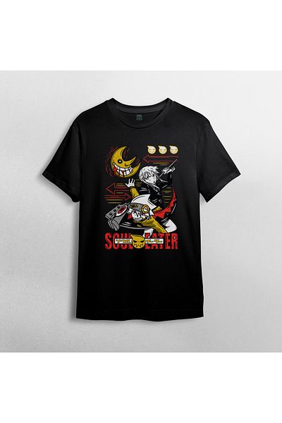 Pixxa Soul Eater Anime Manga - Μπλουζάκι από 100% βαμβακερό λαιμόκοψη μοντέλο 1