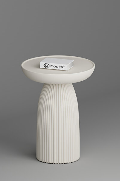 midoser Bohem Mantar Sehpa Ay Taşı - 50 Cm