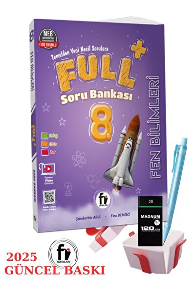 Fi Yayınları 8. Sınıf Full Fen Bilimleri Soru Bankası + Faber Eğitim Seti