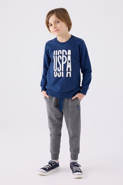 U.S. Polo Assn. ΒΑΣΗ. POLO ASSN. Σετ ανδρικής φόρμας - Dark Indigo, US1901-G