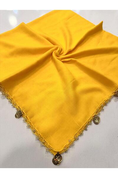 Bursa Yemenisi Pullu el oyalı yazma eşarp çeyizlik 100x100